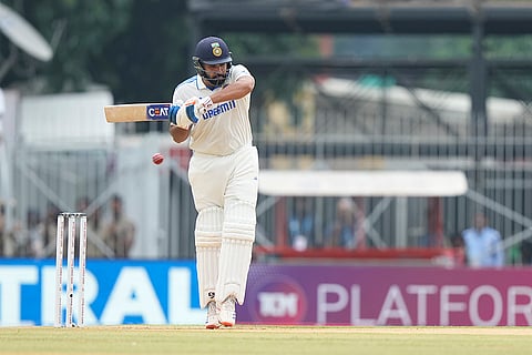 IND Vs BAN, 1st Test Day 1: Captain Rohit Sharma plays a shot