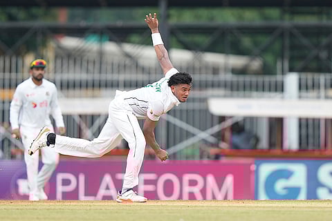 IND Vs BAN, 1st Test Day 1: Bangladesh's Taskin Ahmed bowls a delivery