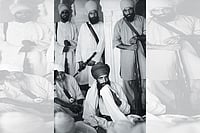 Blue Star And The Golden Temple Photo: Sondeep Shankar : Final Moments: Bhindranwale addressing his last press conference at the Akal Takht on the eve of Operation Blue Star on June 2, 1984