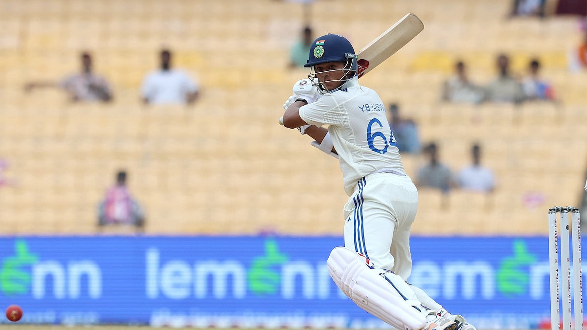 X/ @BCCI : Yashasvi Jaiswal hits fifty.