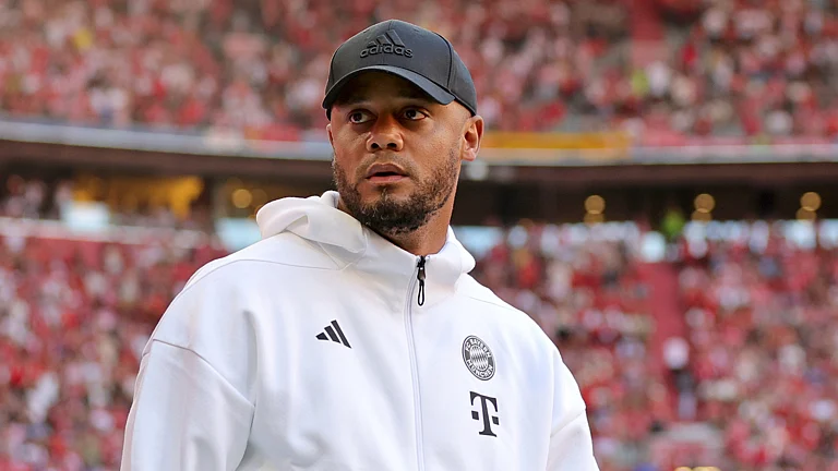 Vincent Kompany has been delighted with Michael Olise's start to life at Bayern Munich - null