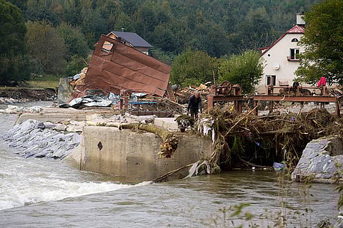 Central Europe Floods: Residents return to clean up after recent floods in Mikulovice
