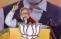 | Photo: PTI : PM Modi during election campaign