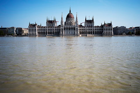 Central Europe Floods: View of Hungarian Parliament Building