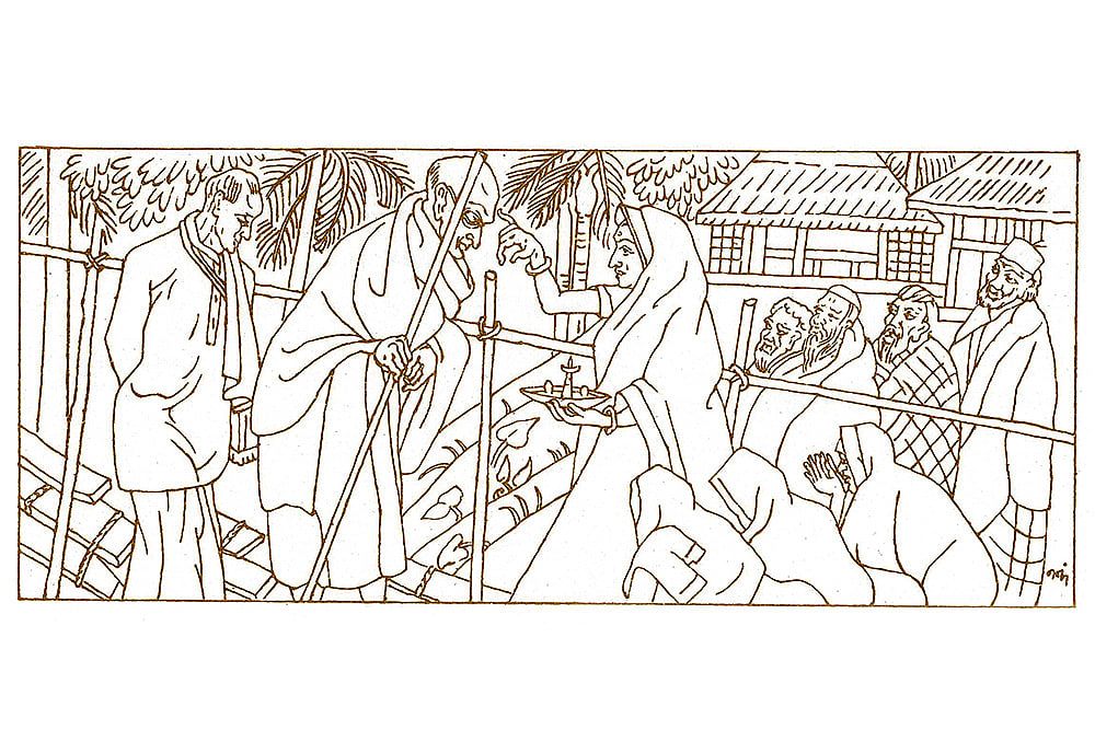 Photo: Indian Constitution : Art and Life: The art in the Constitution done under the direction of Nandalal Bose celebrates the diversity of our nation and its secular spirit    