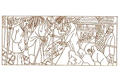 Photo: Indian Constitution : Art and Life: The art in the Constitution done under the direction of Nandalal Bose celebrates the diversity of our nation and its secular spirit