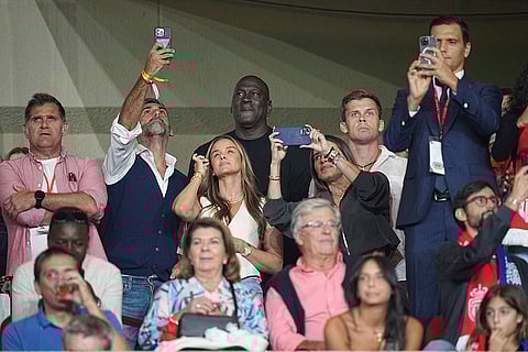 UEFA Champions League, Monaco and Barcelona: American former professional basketball player Michael Jordan