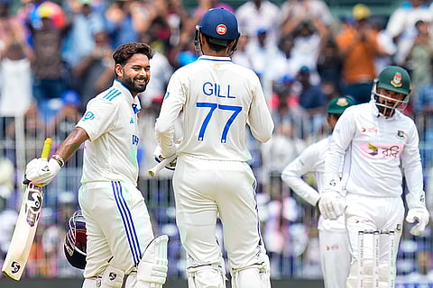 IND vs BAN, 1st Test Match-Day 3: Rishabh Pant celebrates his century