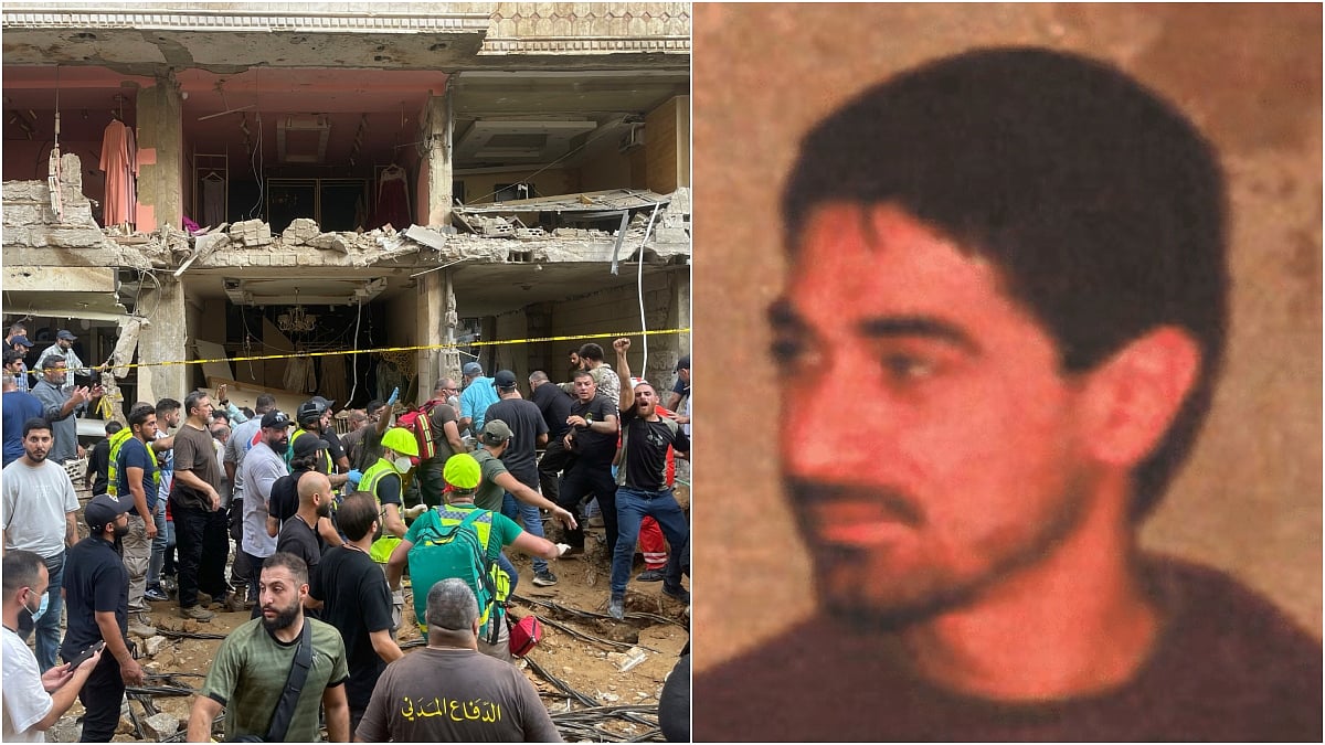 AP/X/@Tina34832552745 : Israeli airstrike in Beirut killed Hezbollah commander Ibrahim Akil (R) on Friday | 