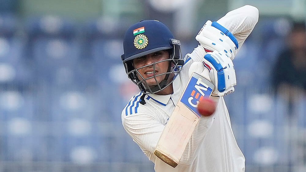 IND Vs BAN: India's Shubman Gill plays a shot - | Photo: AP/Mahesh Kumar A.