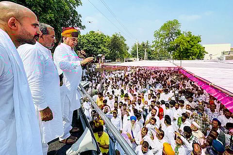 Haryana polls: Bhupendra Singh Hooda campaigns