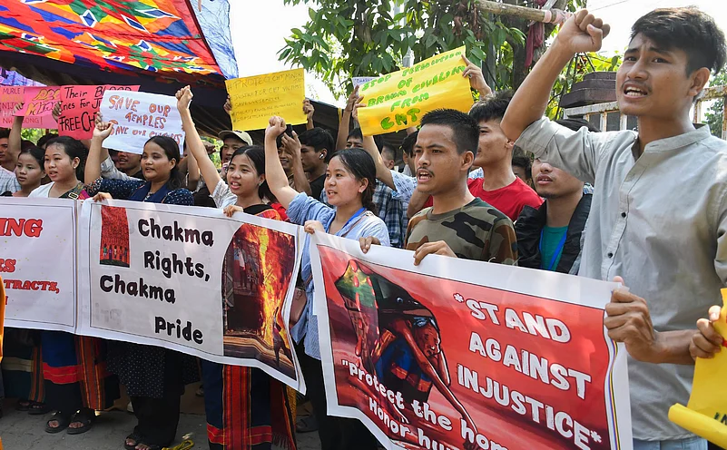 Protest over violence against Hindus in Bangladesh