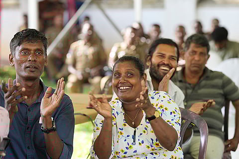 Sri Lanka elections result 2024: Supporters Anura Kumara Dissanayake cheer as they watch presidential election results