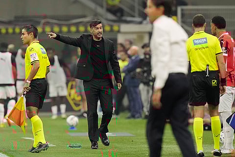 Serie A Soccer, Inter Milan Vs AC Milan: AC Milan's head coach Paulo Fonseca