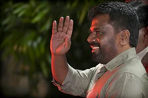 | Photo: AP/Rajesh Kumar Singh : Sri Lanka elections result 2024: Marxist lawmaker Anura Kumara Dissanayake