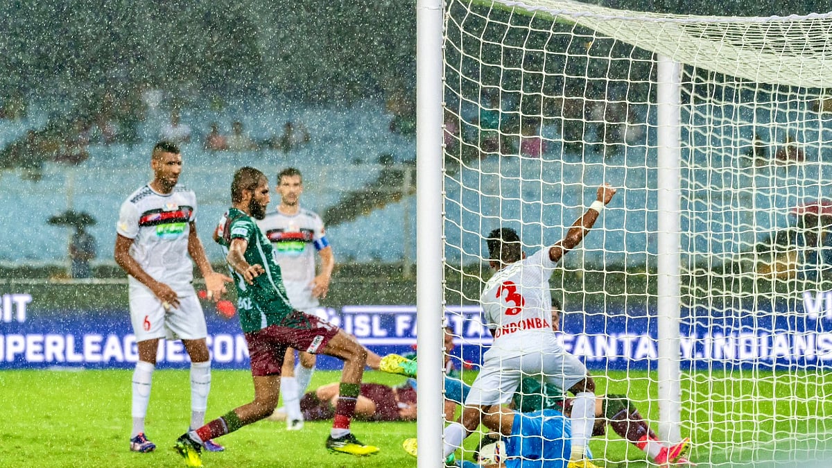 Mohun Bagan scoring their second goal of the match. - X/mohunbagansg
