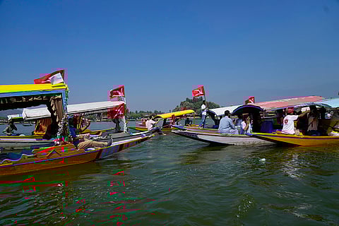 Supporters of JKNC participate in an election rally