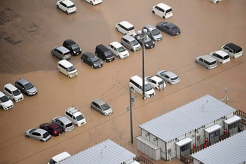 Japan Floods: Cars are submerged after heavy rain in Wajima