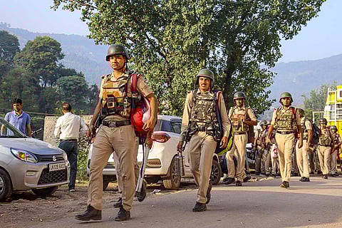 J&K Polls 2024: Security officials leave for their designated polling stations