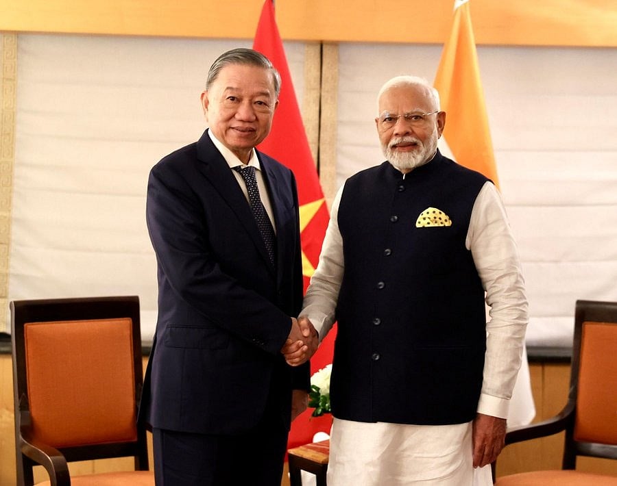Photo - PM Modi - X (Twitter) : Indian PM Narendra Modi with President of Vietnam To Lam
