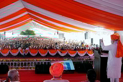 2024 Haryana Assembly polls: Amit Shah addresses a public meeting in Jagadhari