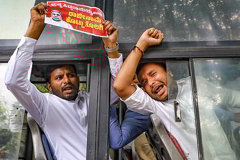 BJP protest against Siddaramaiah