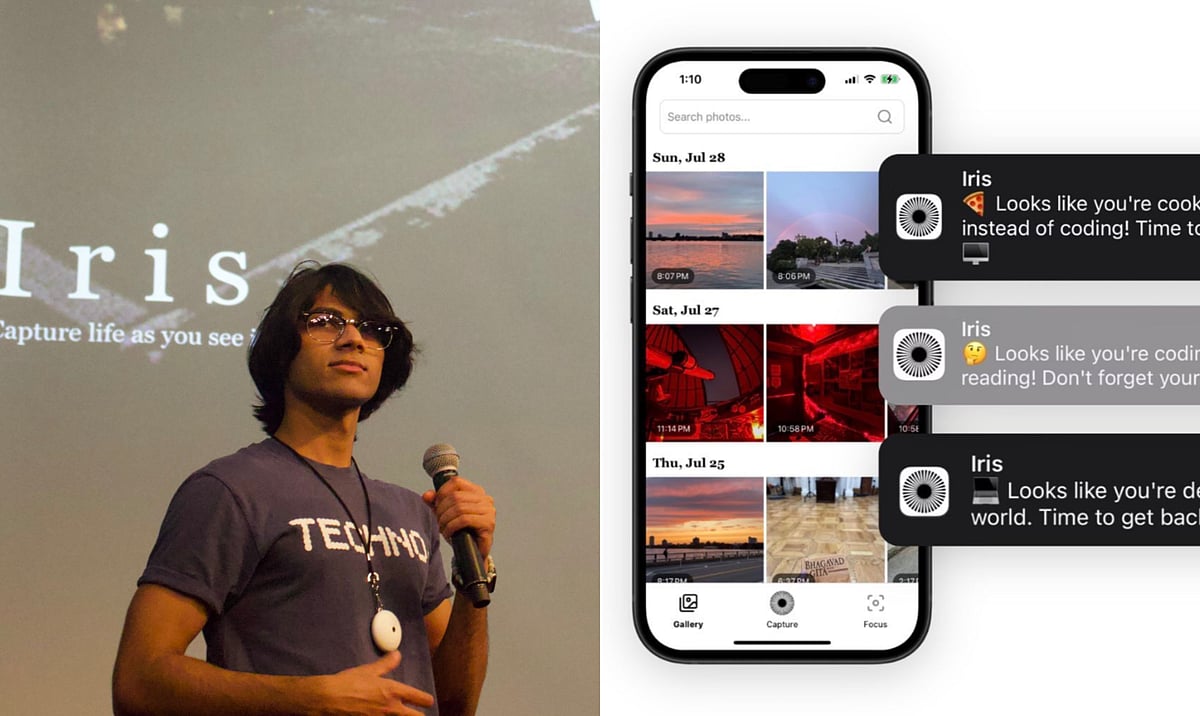 'Iris' by Indian-origin inventor Advait Paliwal Promises "Infinite Memory" By Capturing Every Moment - X