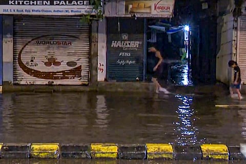Waterlogging in Mumbai after rains