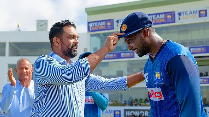 nishan peiris makes test debut for sl X sri lanka cricket