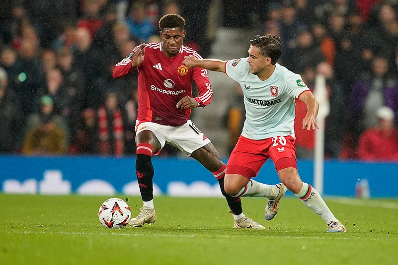 2024-25 UEFA Europa League soccer, Manchester United vs Twente_Marcus Rashford