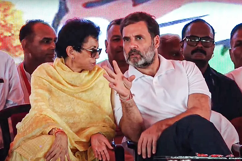 Rahul and Kumari Selja campaigns for Haryana polls