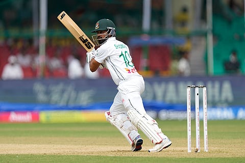 India Vs Bangladesh, 2nd Test Day 1: Bangladesh's Shadman Islam plays a shot 