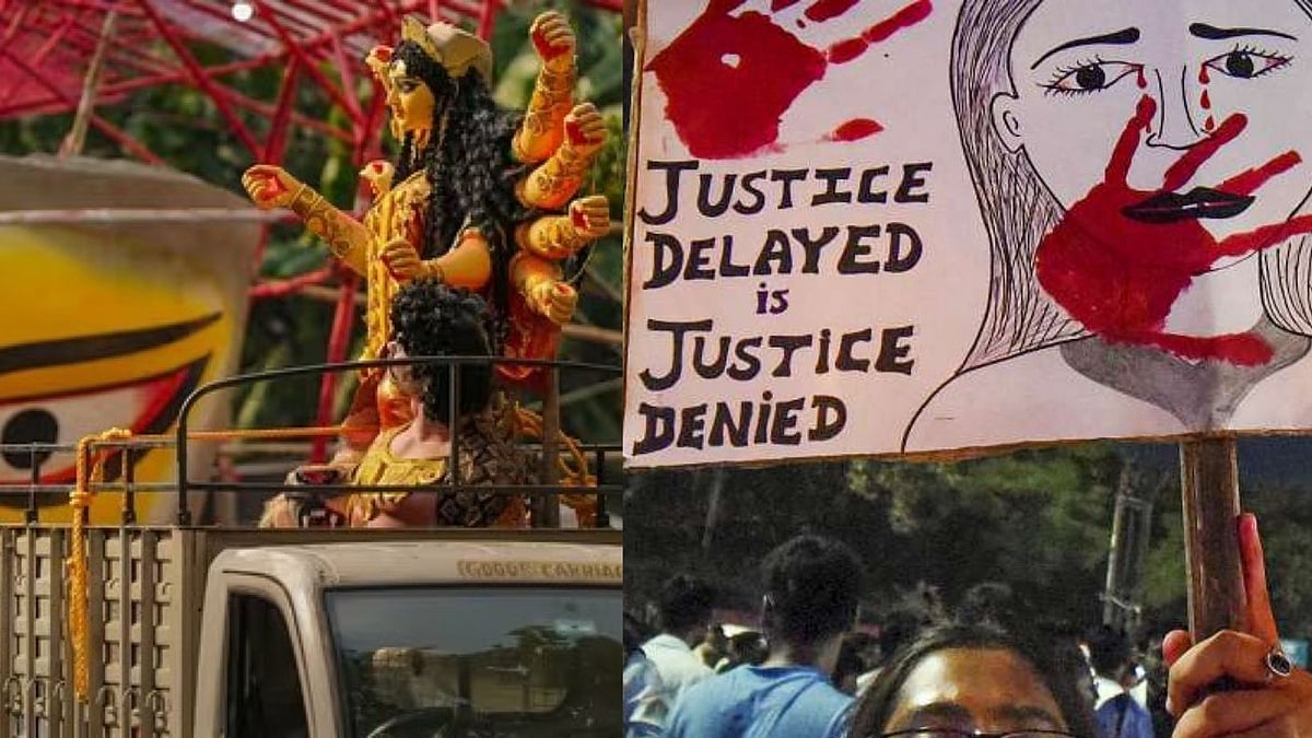 Durga Puja celebrations in Kolkata amid protests over RG Kar incident