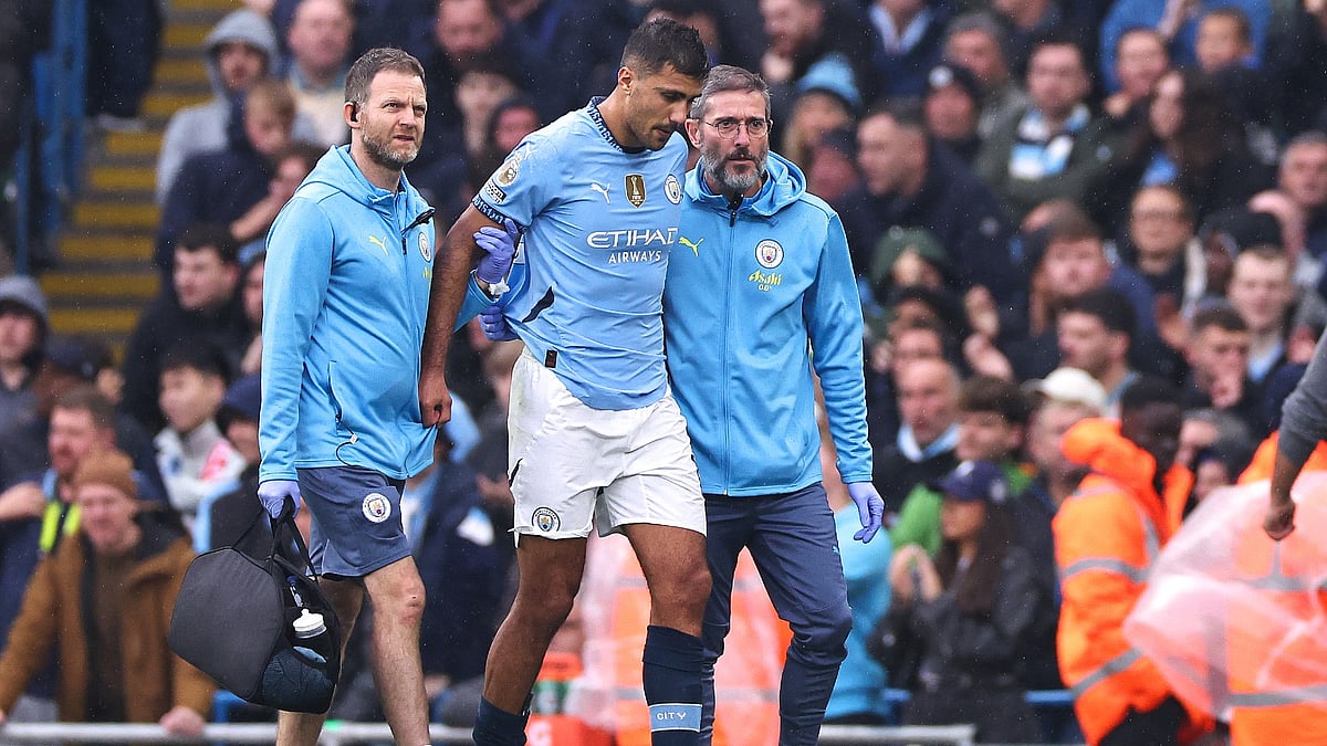 Manchester City midfielder Rodri is out for the rest of the season