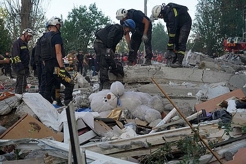 Russia Ukraine War: Russian attack that hit a residential building in Kharkiv