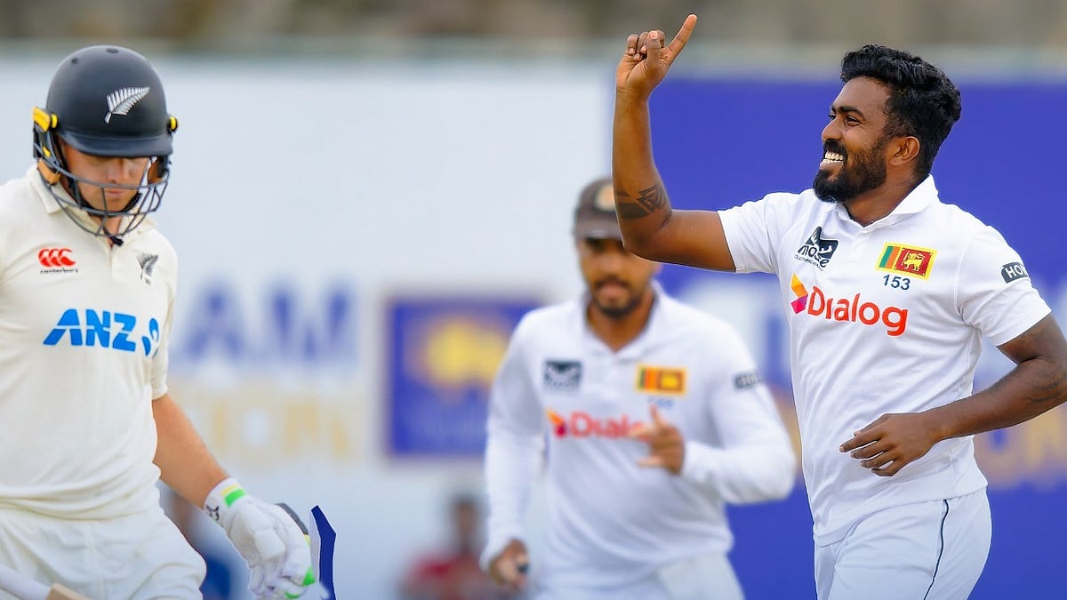 Photo: X | Sri Lanka Cricket : Sri Lanka vs New Zealand, 2nd Test Day 3 in Galle, Sri Lanka.