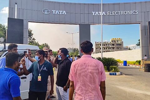 Fire at Tata Electronics factory in TN