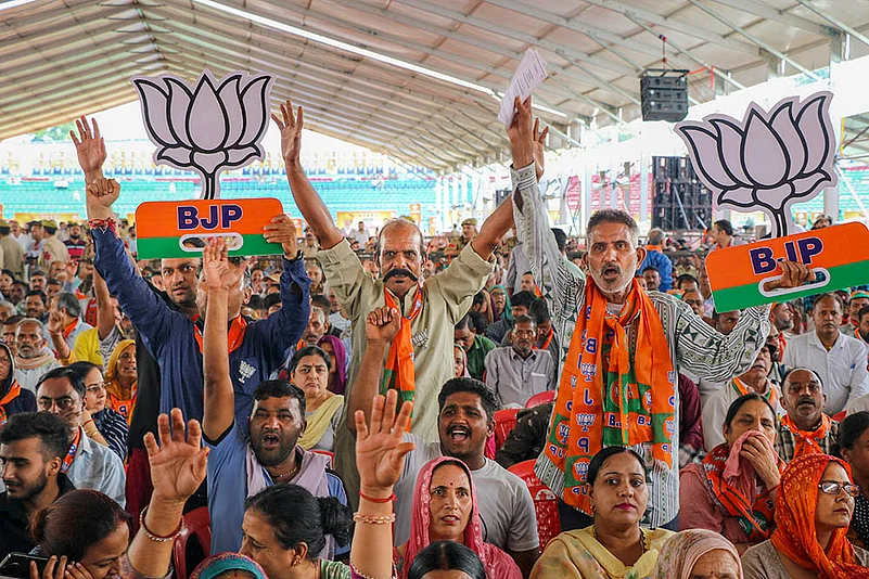 BJP rally at the Maulana Azad Stadium, in Jammu