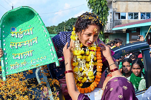 Kalpana Soren at Maiya Samman Yatra