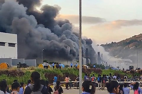 Fire at Tata Electronics factory in TN