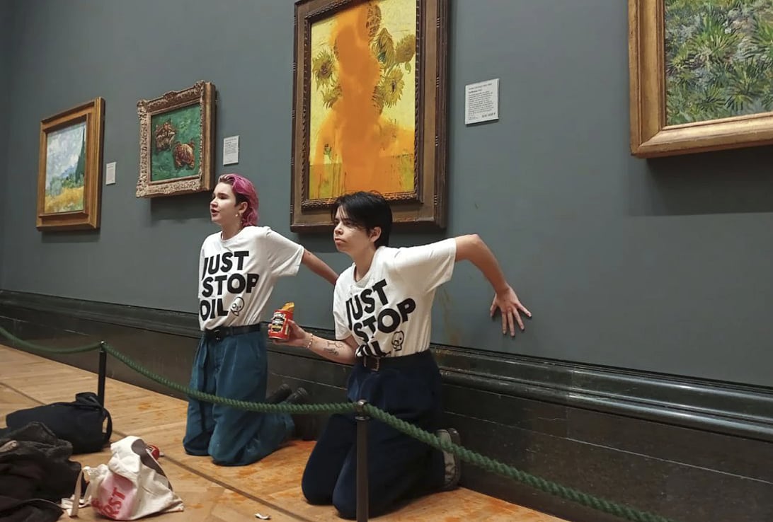 Van Gogh’s 'Sunflowers' Paintings Vandalized Again By Climate Activists