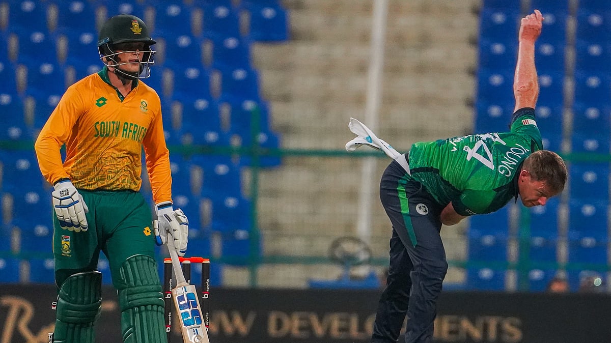 X/Cricket Ireland : Action from the first T20I between South Africa and Ireland in Abu Dhabi.