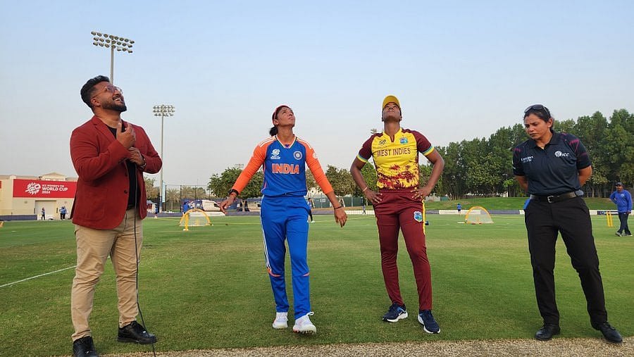 X | BCCI Women : IND-W Vs WI-W, T20 World Cup Warm-Ups, Toss.