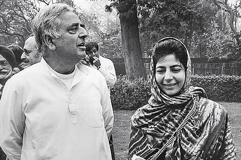 Giimpses of the Past: Mufti Mohammad Sayeed with daughter Mehbooba Mufti in Delhi, 1996