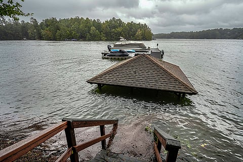 Hurricane Helene: Torrential rain from Hurricane Helene has caused lake levels to rise on Lake James