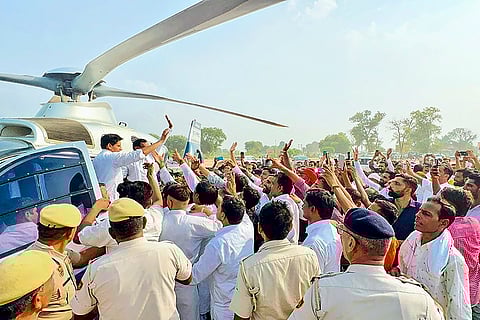 Haryana polls: Deepender Singh Hooda campaigns