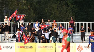X/CricketNep : Nepal cricket fans during the Canada Tri-series