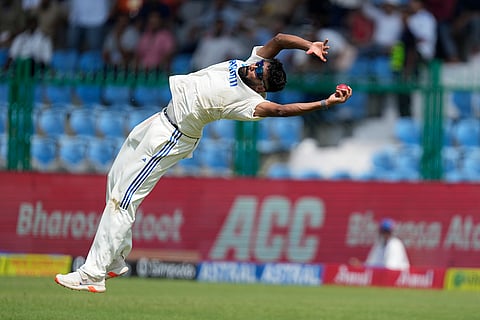 India vs Bangladesh 2nd Test Day 4: India's Mohammed Siraj takes the catch to get the wicket of Bangladesh's Shakib Al Hasan