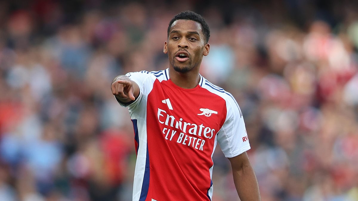 Jurrien Timber in action for Arsenal