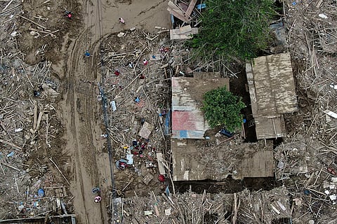 Nepal Floods: Debris is seen in Kathmandu